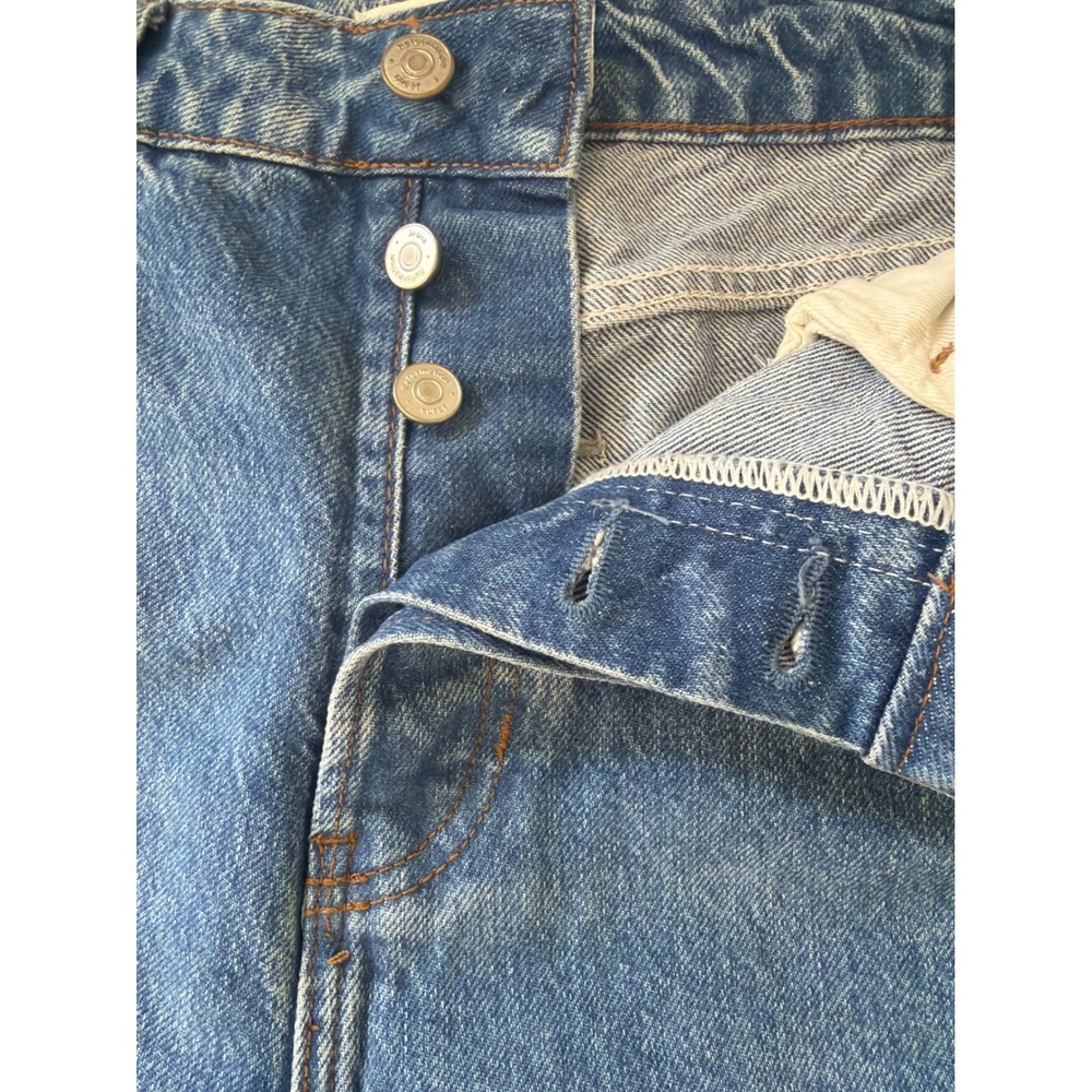 REFORMATION High Rise Straight Leg Jeans Medium Wash Womens 29 - Picture 12 of 15